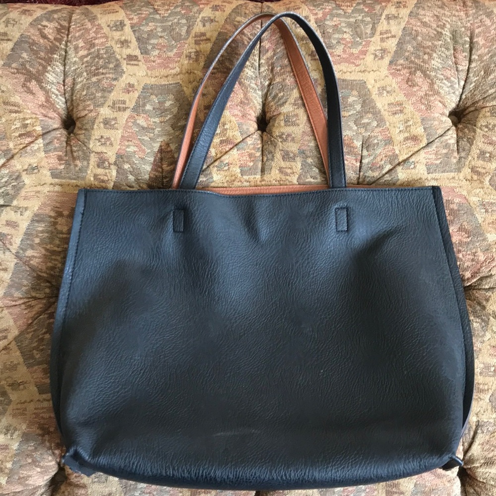 Classic Nordstrom Reversible Vegan Leather Tote